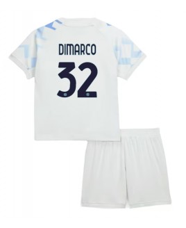 Günstige Inter Milan Federico Dimarco #32 Auswärts Trikotsatzt Kinder 2025-26 Kurzarm (+ Kurze Hosen)